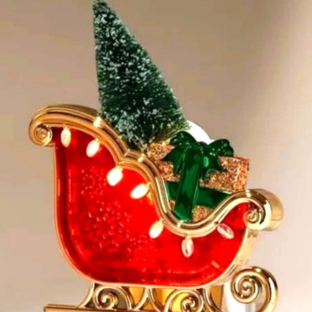 Wallflowers Holiday Sleigh Nightlight Fragrance Plug BNWT Retired 2023 1 Left!